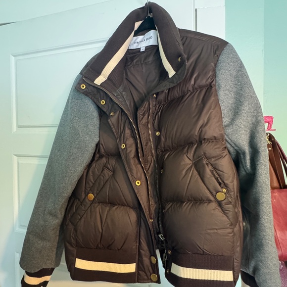 Veronica Beard Ethan Puffer Dark Chocolate - Picture 2 of 7